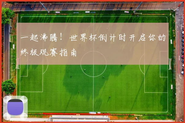 一起沸腾！世界杯倒计时开启你的终极观赛指南